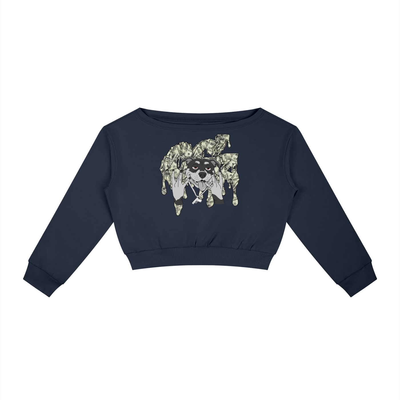 Women's Off-Shoulder Sweatshirt