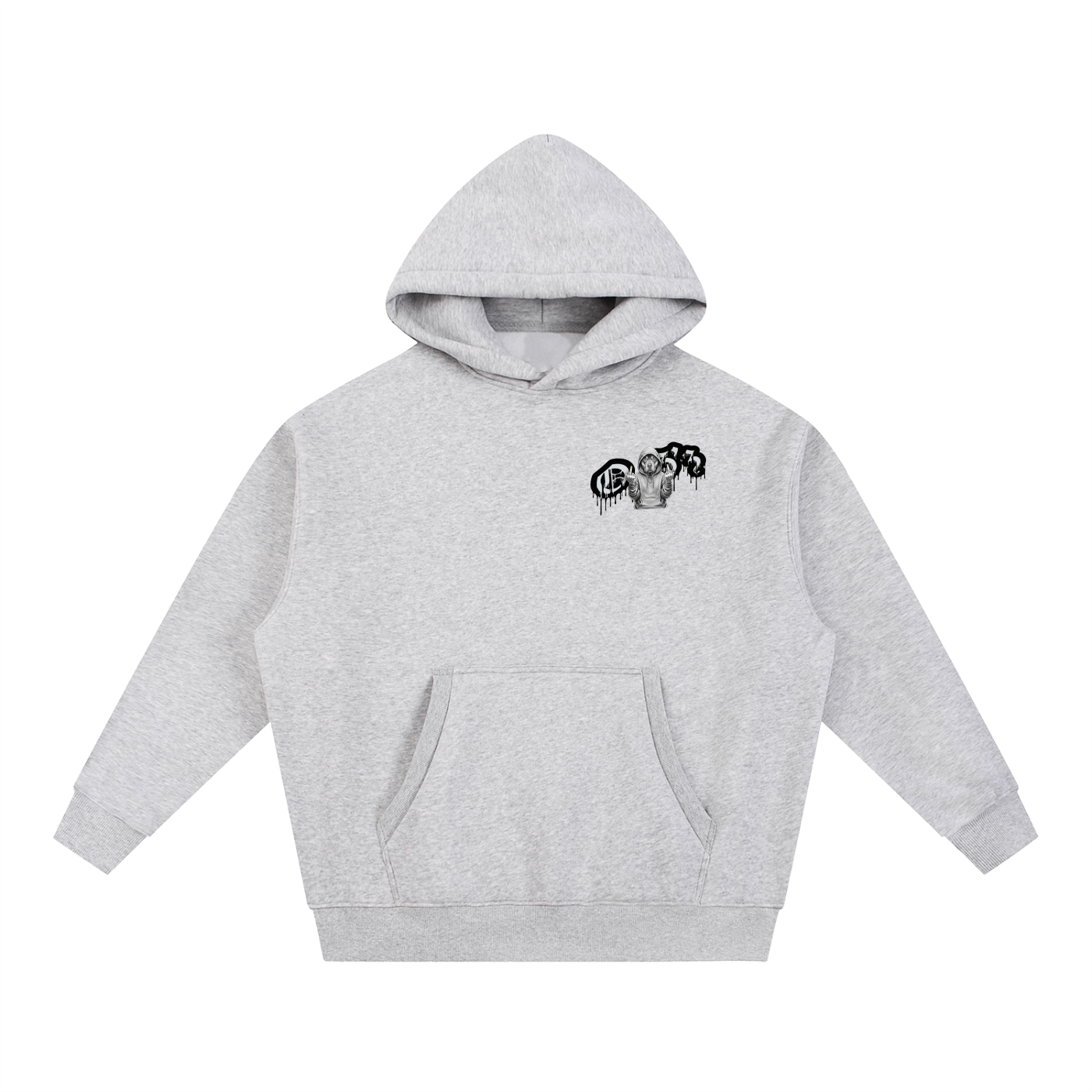 Essential Oversized Boxy Fit Fleece Hoodie
