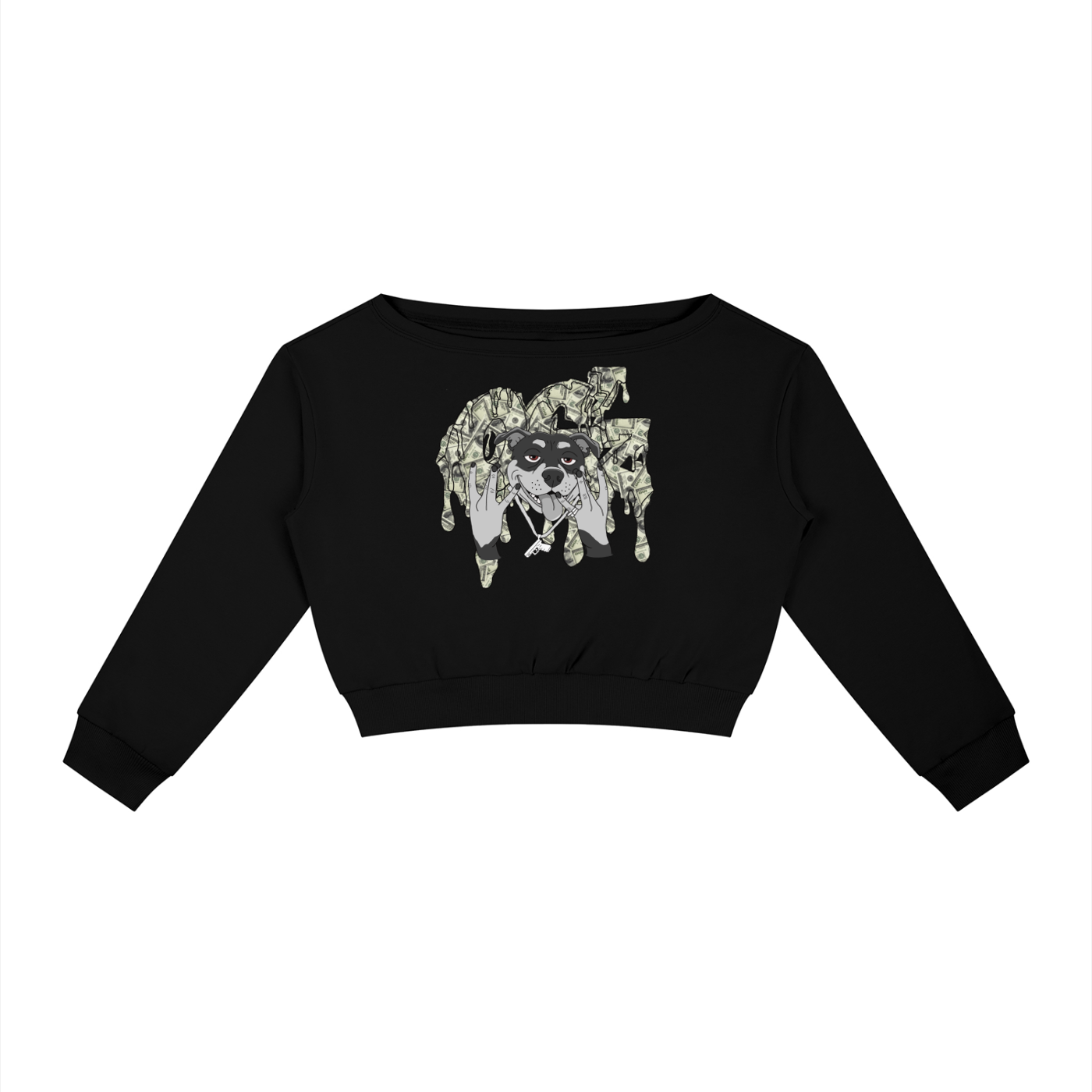 Women's Off-Shoulder Sweatshirt