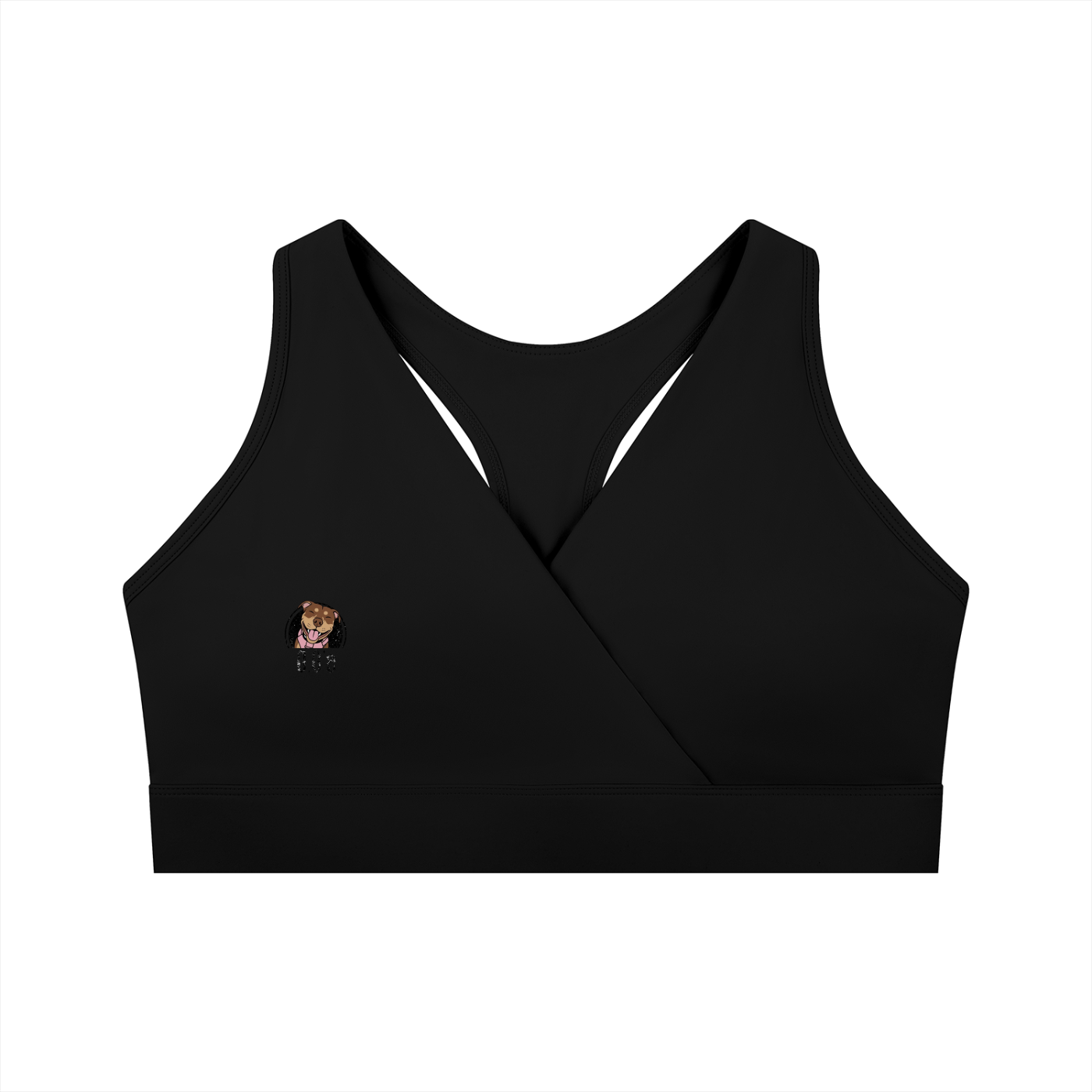 Women's Crossover V-Neck Sports Bra