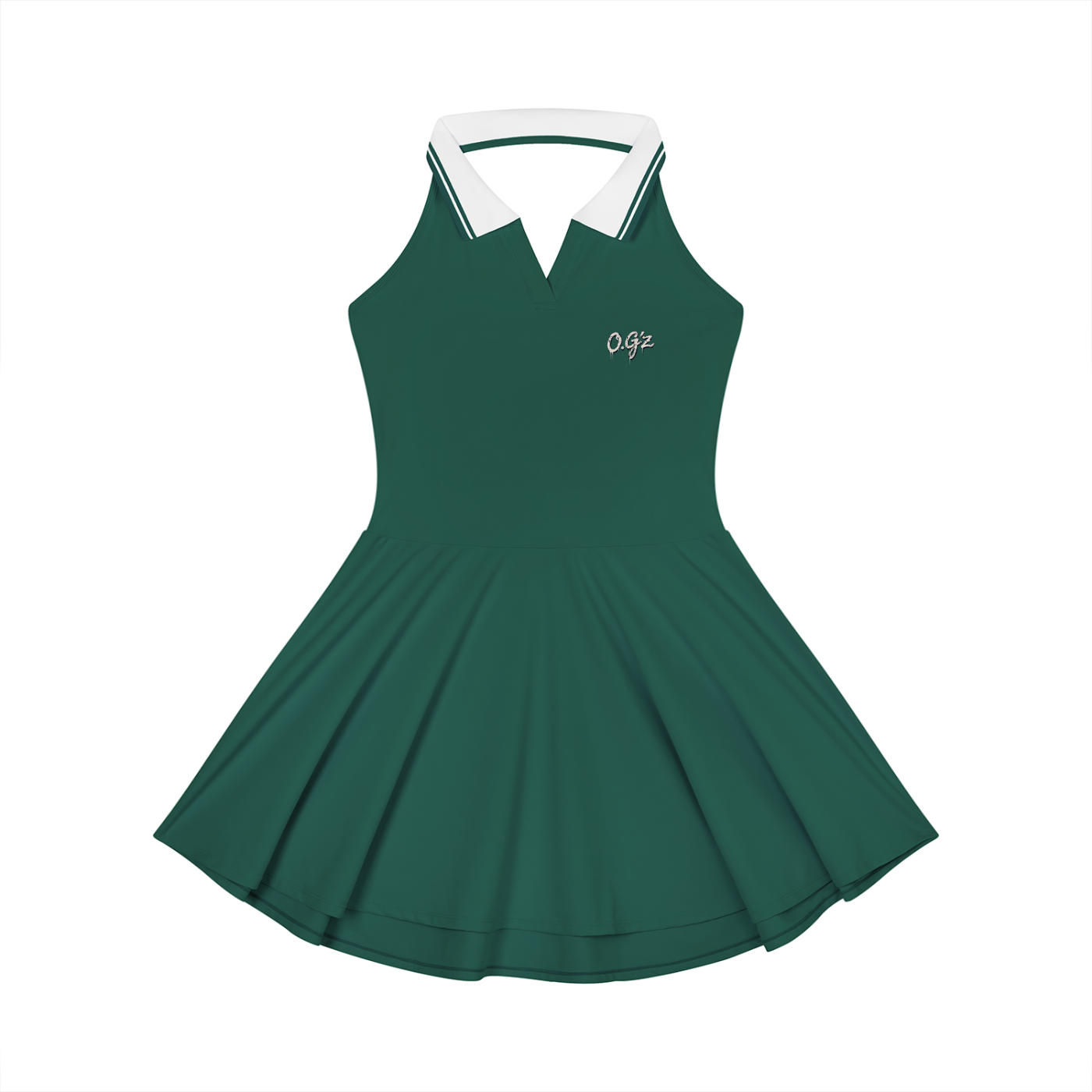 Women's Collared Halter A-Line Tennis Dress