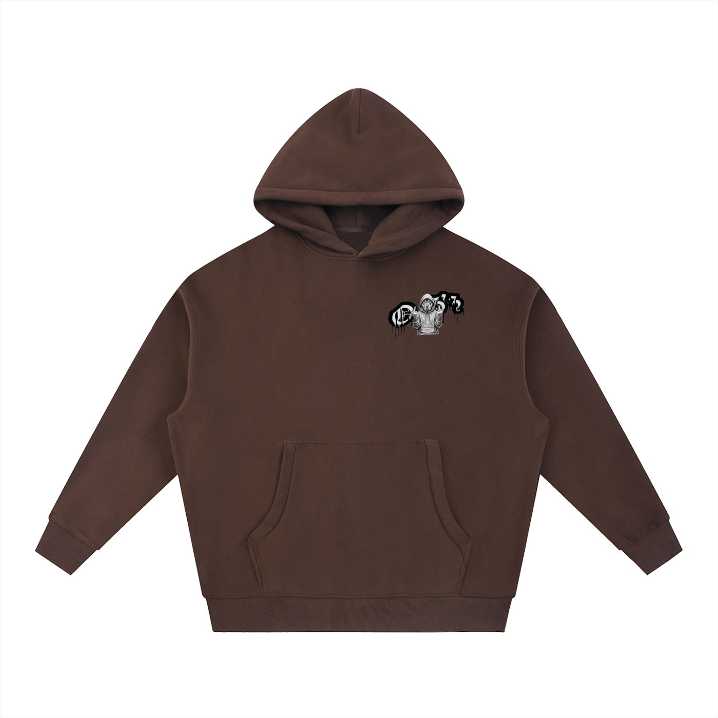 Essential Oversized Boxy Fit Fleece Hoodie