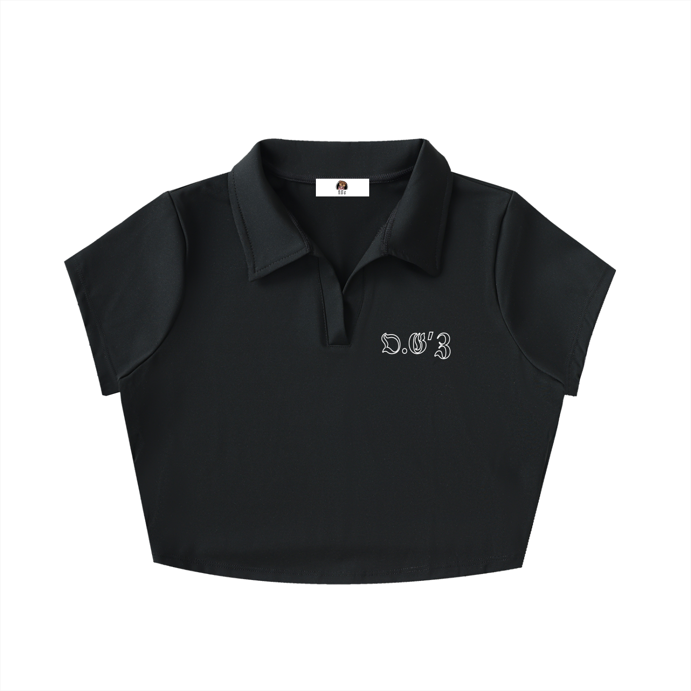V-Neck Lapel Crop Top