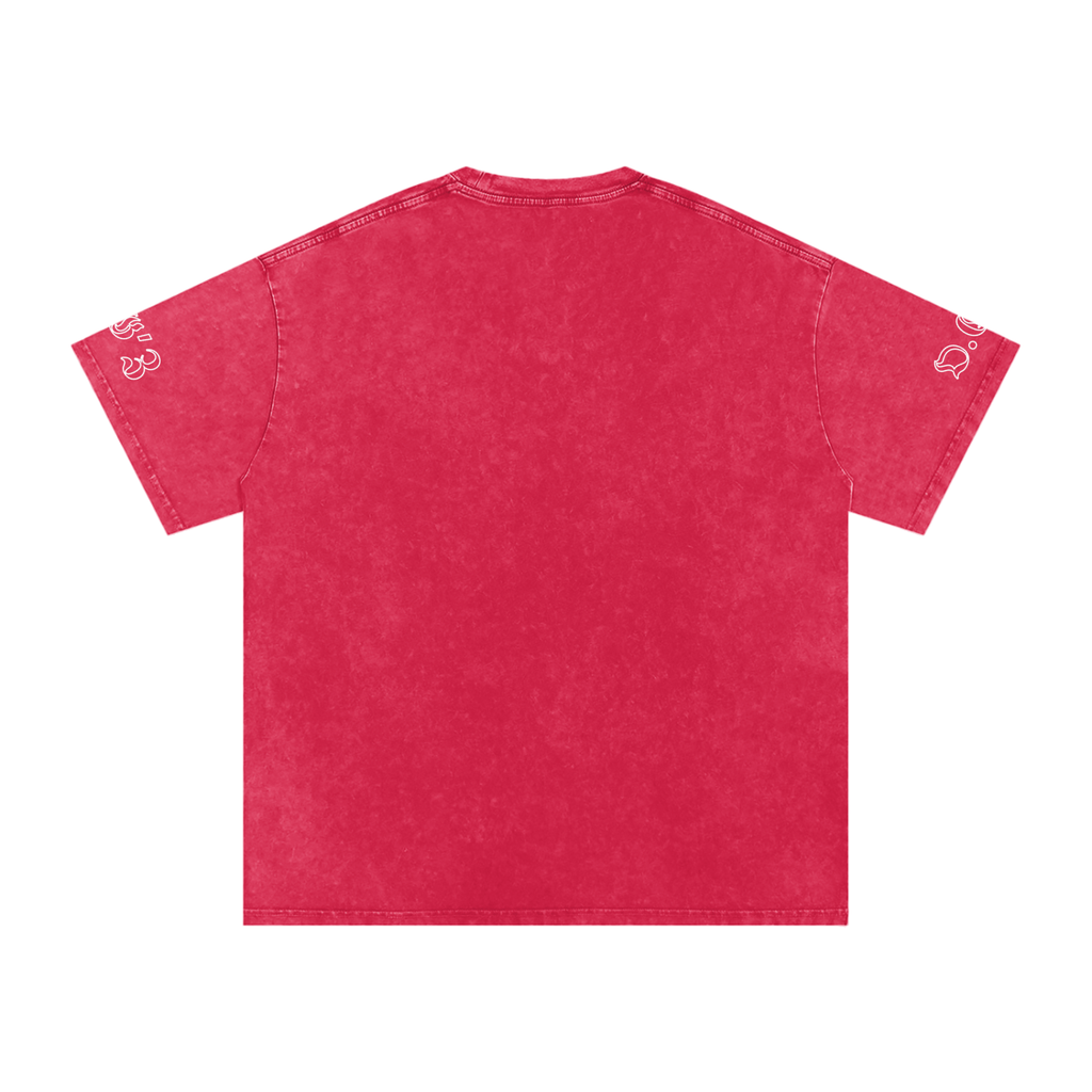 Snow Washed Oversized Cotton T-Shirt