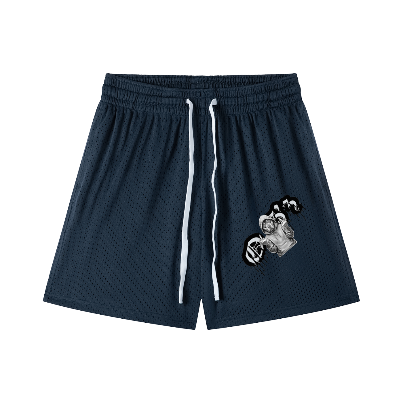 Mesh Drawstring Shorts