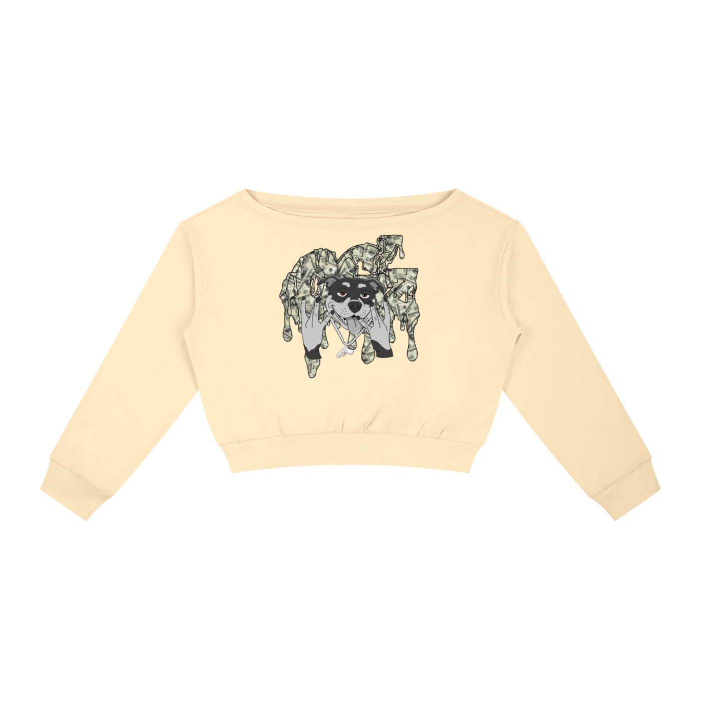 Women's Off-Shoulder Sweatshirt