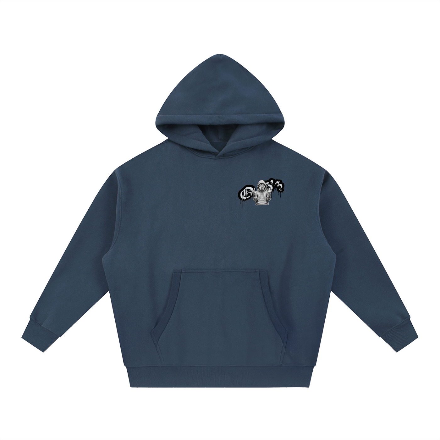 Essential Oversized Boxy Fit Fleece Hoodie